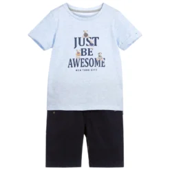 Lapin House Boys Blue Shorts Set