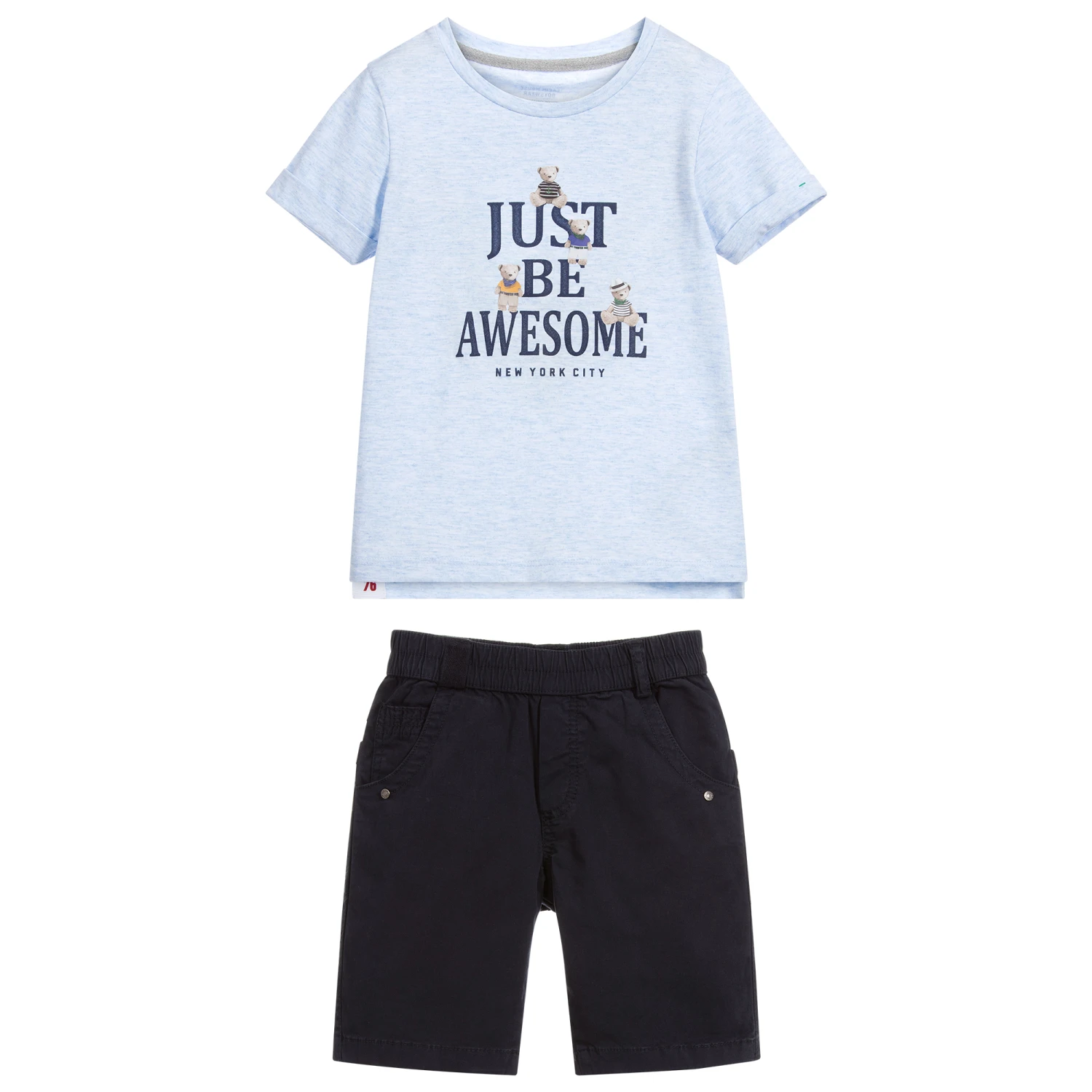 Lapin House Boys Blue Shorts Set 2 Lapin House Boys Blue Shorts Set - Image 2