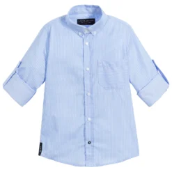 Lapin House Boys Blue Striped Cotton Shirt -Outlet Little Gents Set Store lapin house boys blue striped cotton shirt 343086 057299bf34e0b3c5b0b0ce7175a02682e0eec107