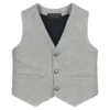 Lapin House Boys Grey Wool Waistcoat