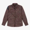 Lapin House Boys Navy Blue Tartan Shirt