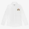 Lapin House Boys White Dog Print Shirt