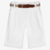Lapin House Boys White Linen Shorts