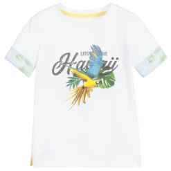 Lapin House Boys White Parrot T-Shirt