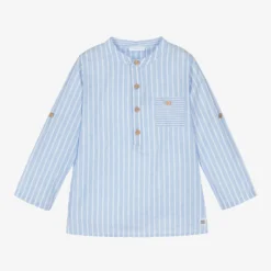 Laranjinha Blue & White Stripe Shirt -Outlet Little Gents Set Store laranjinha blue white stripe shirt 440794 30d7d760fc8234827a3f9594701a03571e0eef85
