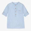 Laranjinha Blue & White Stripe Shirt