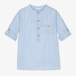 Laranjinha Blue & White Stripe Shirt