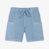 Laranjinha Boys Blue Cotton Jersey Shorts
