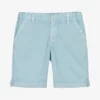 Laranjinha Boys Blue Cotton Shorts