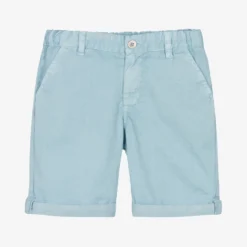 Laranjinha Boys Blue Cotton Shorts