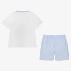 Laranjinha Boys Light Blue & White Cotton Pyjamas -Outlet Little Gents Set Store laranjinha boys light blue white cotton pyjamas 505540 bce1d1dcb858c6dfd94b45a2353f60da96532e37
