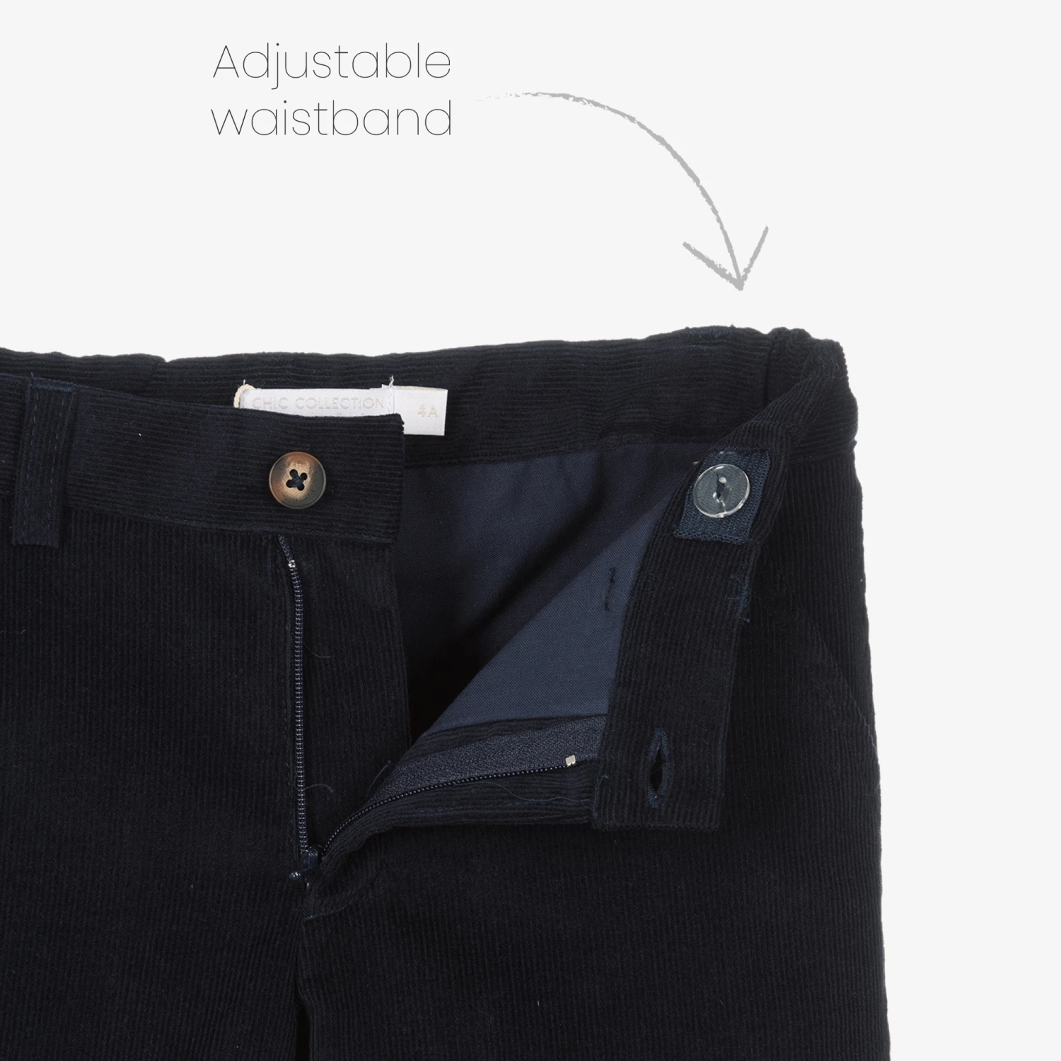 Laranjinha Boys Navy Blue Shorts Set 5 Laranjinha Boys Navy Blue Shorts Set - Image 5