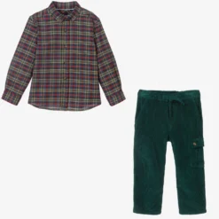 Laranjinha Green Corduroy Trouser Set -Outlet Little Gents Set Store laranjinha green corduroy trouser set 405331 404ba154eb7ab0d78b0eeb4eb5ff10ea31a444d9