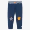 Lilly And Sid Boys Blue Organic Cotton Joggers