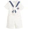 Little Darlings Boys Ivory Sailor Suit