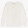 Little Darlings Ivory Cotton Knit Cardigan