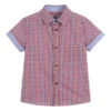 Little Lord & Lady Red & Blue Check Cotton Shirt