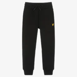 Lyle & Scott Boys Black Logo Joggers