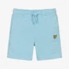 Lyle & Scott Boys Blue Cotton Logo Shorts