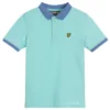 Lyle & Scott Boys Blue Cotton Polo Shirt
