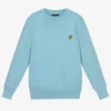 Lyle & Scott Boys Blue Knitted Sweater