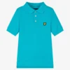 Lyle & Scott Boys Blue Piqué Polo Shirt