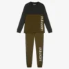 Lyle & Scott Boys Green & Grey Trouser Set