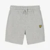 Lyle & Scott Boys Grey Cotton Logo Shorts
