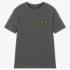 Lyle & Scott Boys Grey Cotton Logo T-Shirt