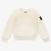 Lyle & Scott Boys Ivory Cotton Knit Sweater