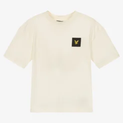 Lyle & Scott Boys Ivory Cotton Logo T-Shirt