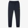 Lyle & Scott Boys Navy Blue Cotton Joggers