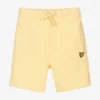 Lyle & Scott Boys Yellow Cotton Shorts