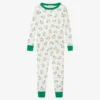 Magnolia Baby White & Green Duck Pyjamas
