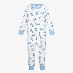 Magnolia Baby White Pima Cotton Ski Pyjamas