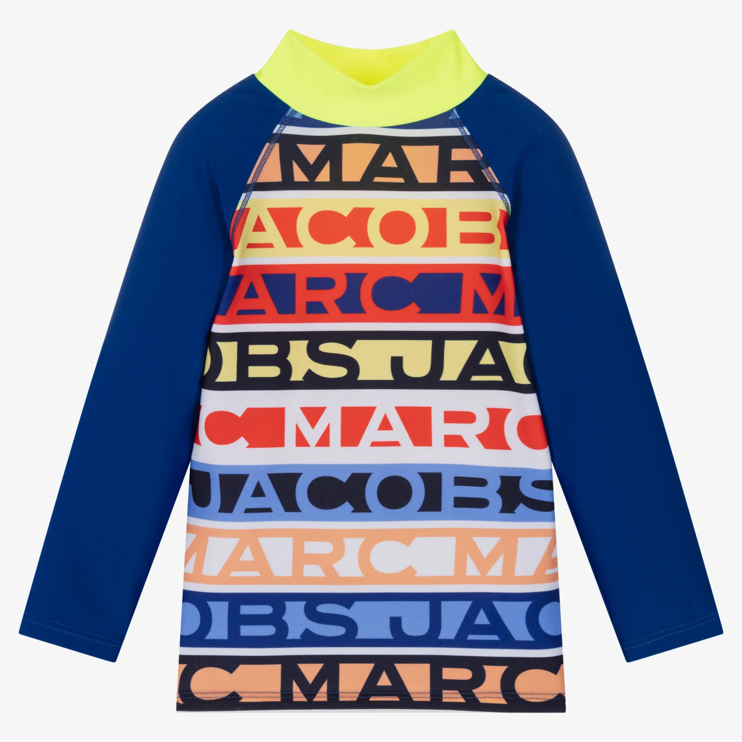 MARC JACOBS Boys Blue Logo Sun Protective Top (UPF40+) 1 MARC JACOBS Boys Blue Logo Sun Protective Top (UPF40+)