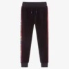 MARC JACOBS Boys Blue Velour Logo Joggers
