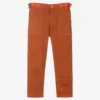 MARC JACOBS Boys Brown Cotton Trousers