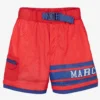 MARC JACOBS Boys Red Mesh Logo Shorts