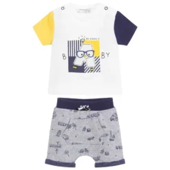 Mayoral Newborn Baby T-Shirt & Shorts Set -Outlet Little Gents Set Store mayoral baby t shirt shorts set 308992 380d27e8f63339a8849e4667df0a57c59f9d2300