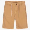 Mayoral Beige Cotton & Linen Shorts