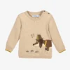 Mayoral Beige Knitted Dog Jumper