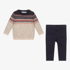 Mayoral Blue Sweater & Trouser Set -Outlet Little Gents Set Store mayoral blue sweater trouser set 411058 7ca4d738e5c1c30dde401c3ebd4adf85092e8dd5