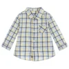 Mayoral Blue & Yellow Checked Shirt