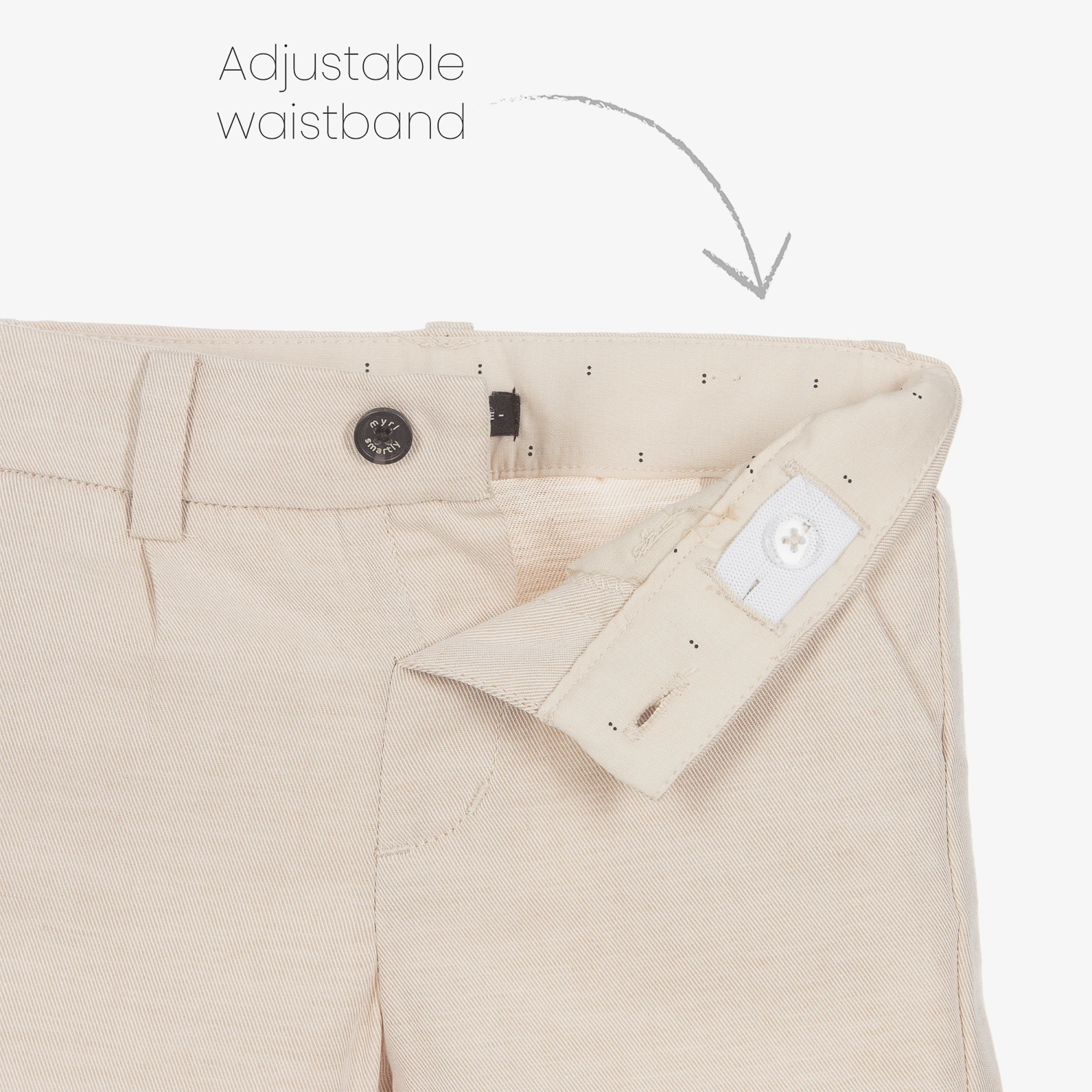 Mayoral Boys Beige Cotton & Linen Trousers 3 Mayoral Boys Beige Cotton & Linen Trousers - Image 3