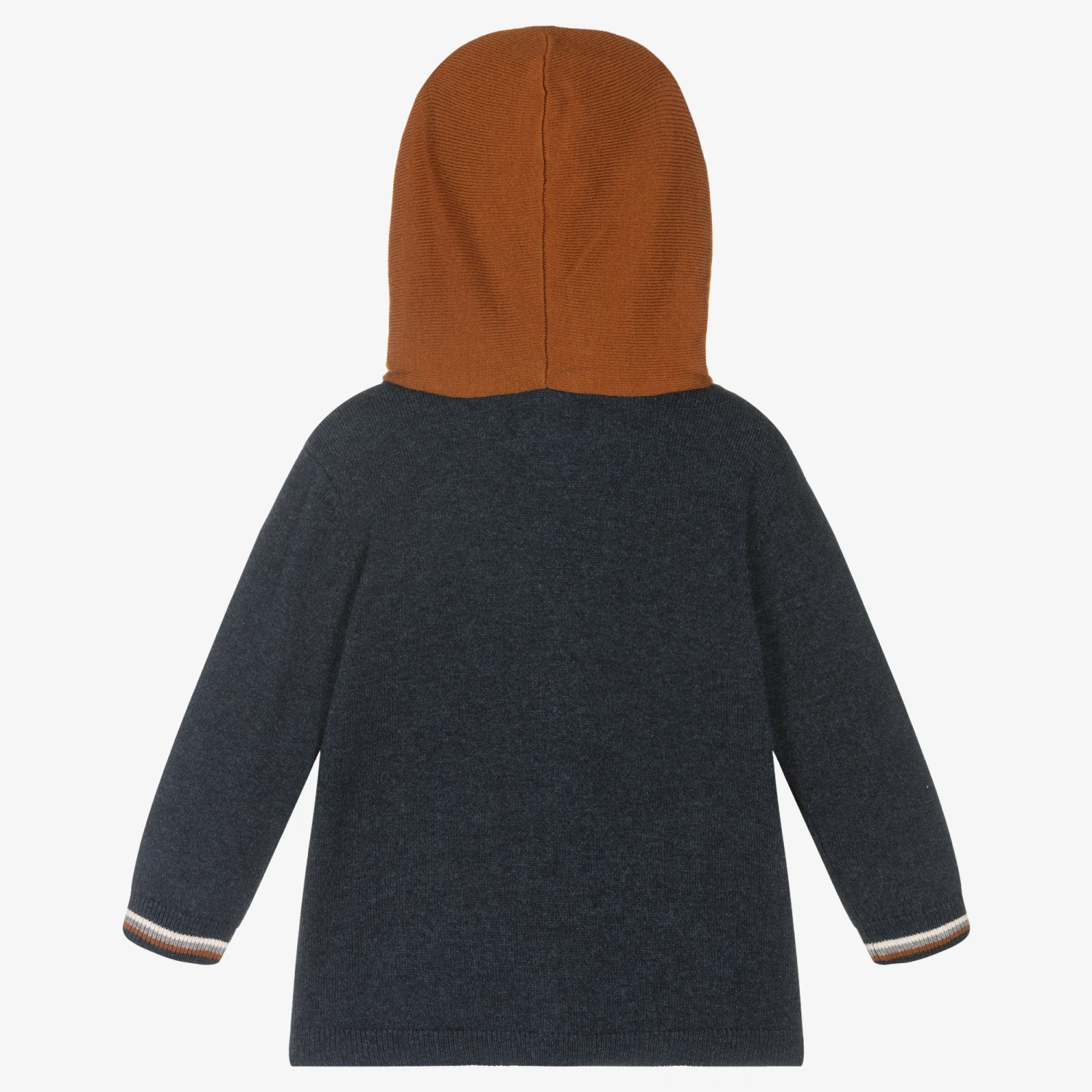 Mayoral Boys Blue Knitted Zip-Up Top 2 Mayoral Boys Blue Knitted Zip-Up Top - Image 2