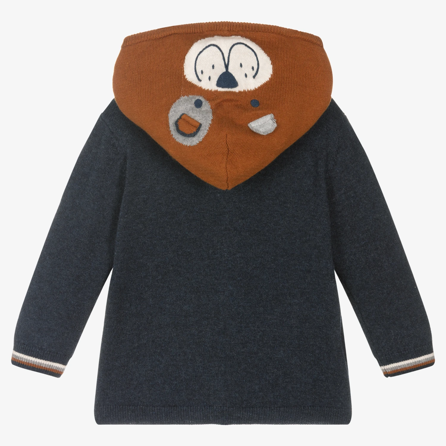 Mayoral Boys Blue Knitted Zip-Up Top 4 Mayoral Boys Blue Knitted Zip-Up Top - Image 4