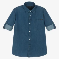 Mayoral Nukutavake Boys Dark Blue Cotton Chambray Shirt -Outlet Little Gents Set Store mayoral boys dark blue cotton chambray shirt 496355 eb8a6e5ebfea6cd624d0082391d3e59fb18f6330