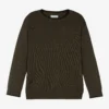 Mayoral Boys Green Cotton Knit Sweater