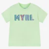 Mayoral Boys Green Cotton Logo T-Shirt